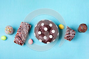 Various spring easter cakes