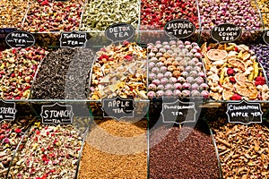 The Spice Market, also known as the Egyptian Bazaar, in Istanbul, Turkey.