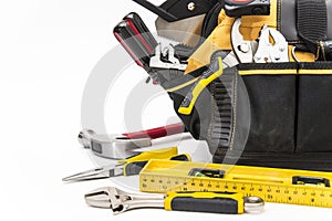Various tools in bag