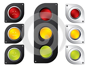 Various traffic light designs