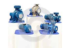 Various type high pressure Centrifugal blue pump include electric motor for conveying liquid or water in plumbing industrial on