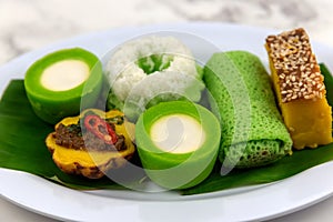 Various type of Malaysian traditional dessert