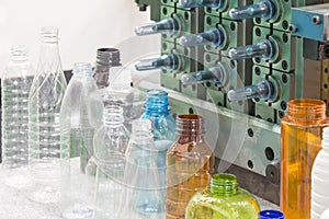 The various type sample of plastic bottle