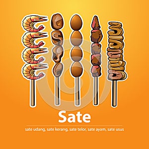 Various type of Satay