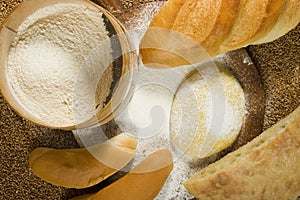 Various types of bakery