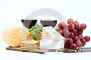 Various types of cheese