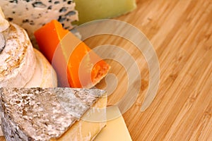 Various types of cheese