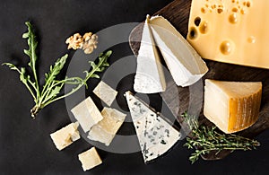 Various types cheese