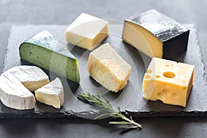 Various types of cheese