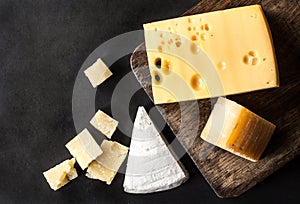 Various types cheese