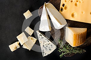 Various types cheese