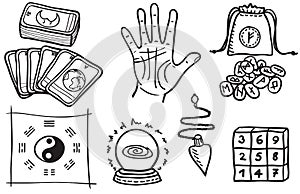 Various types of fortune telling
