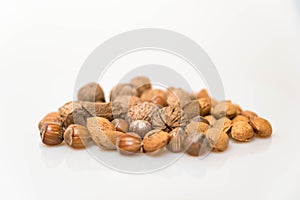 Various types of healthy nuts