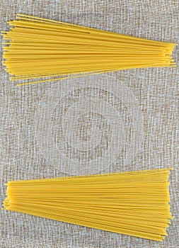 Various types of pasta Italian Spaghetti