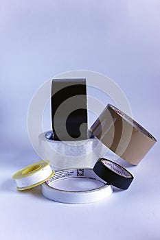 Various types of tapes