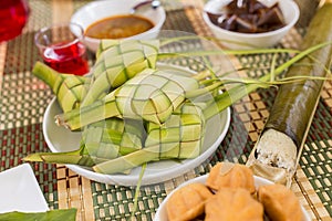 Various types of traditional Malay food