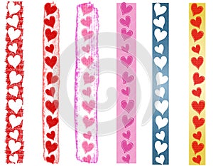 Various Valentine's Day Heart Borders 2