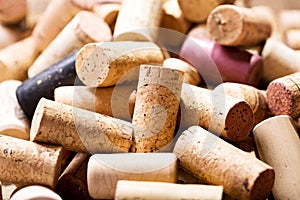 Various wine corks