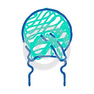 varistor electronic component icon doodle illustration