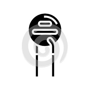 varistor electronic component glyph icon vector illustration