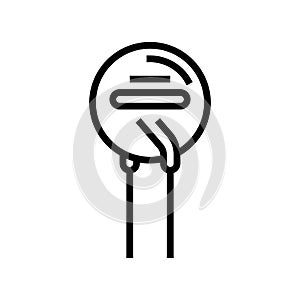 varistor electronic component line icon vector illustration photo