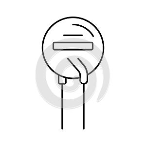 varistor electronic component line icon vector illustration photo