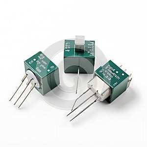 Varistor isolated on a white background