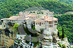 The Varlaam monastery on its rock pedestal