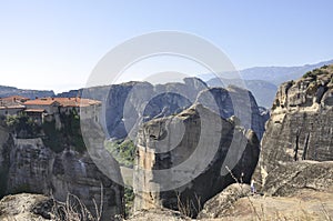 Varlaam Monastery from Meteora of Kalambaka in Greece