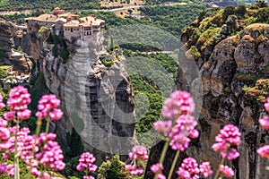 Varlaam monastery at Meteora in Trikala region in summer, Greece