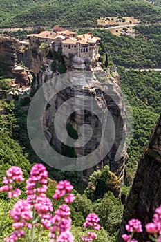 Varlaam monastery at Meteora in Trikala region in summer, Greece