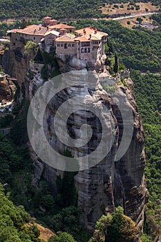 Varlaam monastery at Meteora in Trikala region in summer, Greece