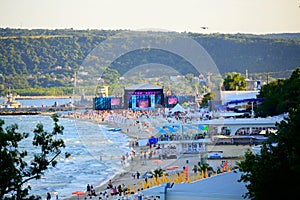 Varna beach MTV live concert scene