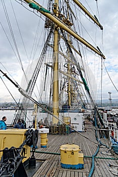 SCF Black Sea Tall Ships Regatta. The Russian tall ship `Mir`