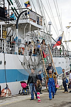 SCF Black Sea Tall Ships Regatta. The Russian tall ship `Mir`