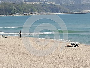 Varna Bulgaria beach 30.04.2020