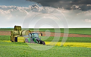 Varna, Bulgaria - May 23th, 2016: Tractor FENDT 724 Vario.