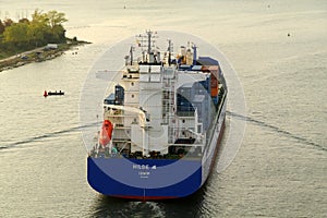 VARNA, BULGARIA - SEPTEMBER 26: Turkish cargo ship