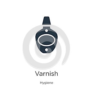 Varnish icon vector. Trendy flat varnish icon from hygiene collection isolated on white background. Vector illustration can be