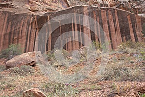 Varnished Sandstone in the Utah Desert