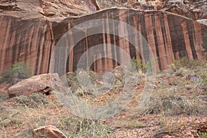 Varnished Sandstone in the Utah Desert photo