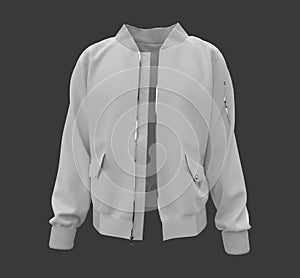 Varsity Jacket mockup in front view