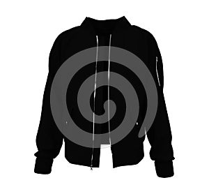 Varsity jacket mockup in front view