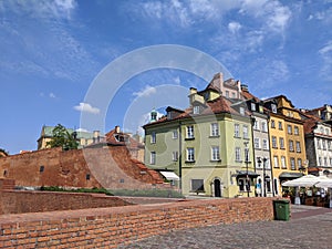 Varsovie city center reconstructed city after WWII
