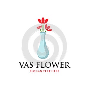 Vas Flower Ceramic Interior Objective Business Logo