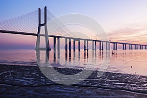 Vasco da Gama Bridge in Lisbon