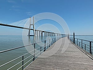 Vasco da Gama bridge , Lisbon - Portugal