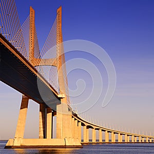 Vasco da Gama bridge, Lisbon, Portugal photo