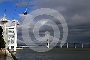 The Vasco da Gama Bridge and Telecabine