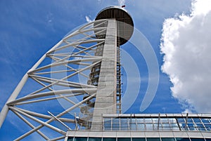 Vasco da Gama Tower in Nations Park, Lisbon. photo